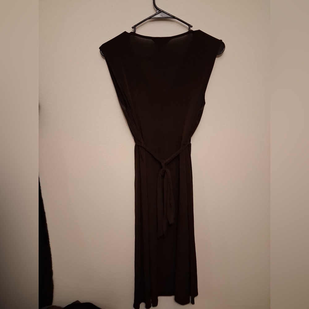 George Stretch Elegant Black Midi Dress - Picture 4 of 5